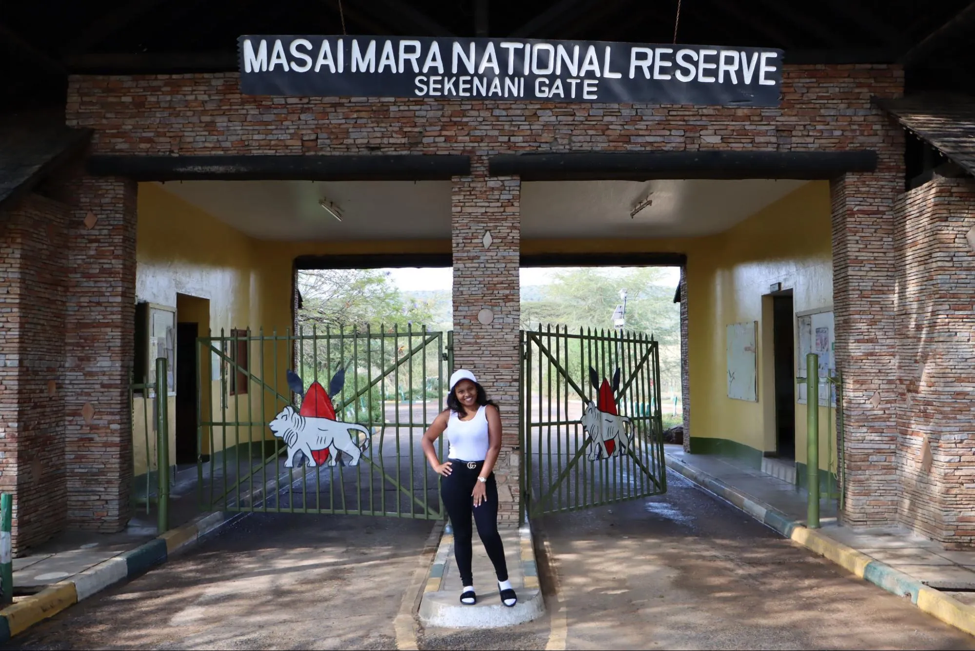Kenya Tours - Our Consultant Gladys during Kenya safaris in Masai Mara National Reserve.