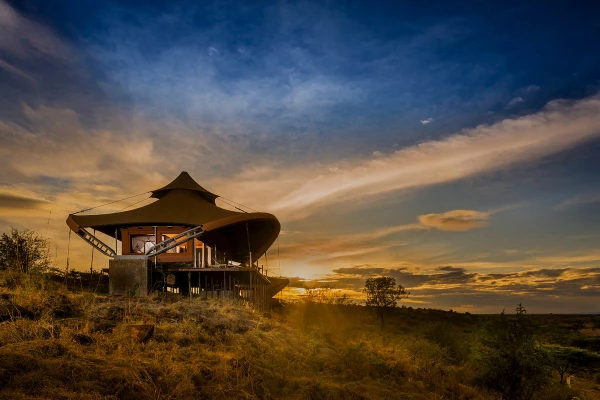 A luxurious tented camp in Masai mara